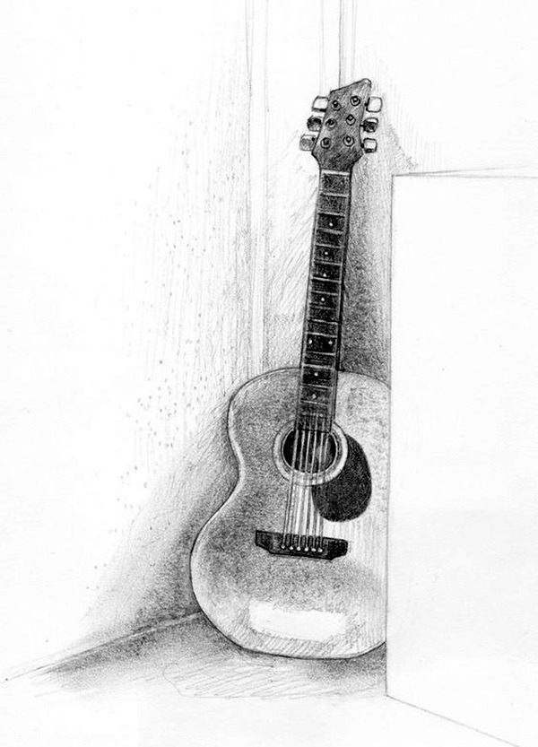 Guitar Drawing Image