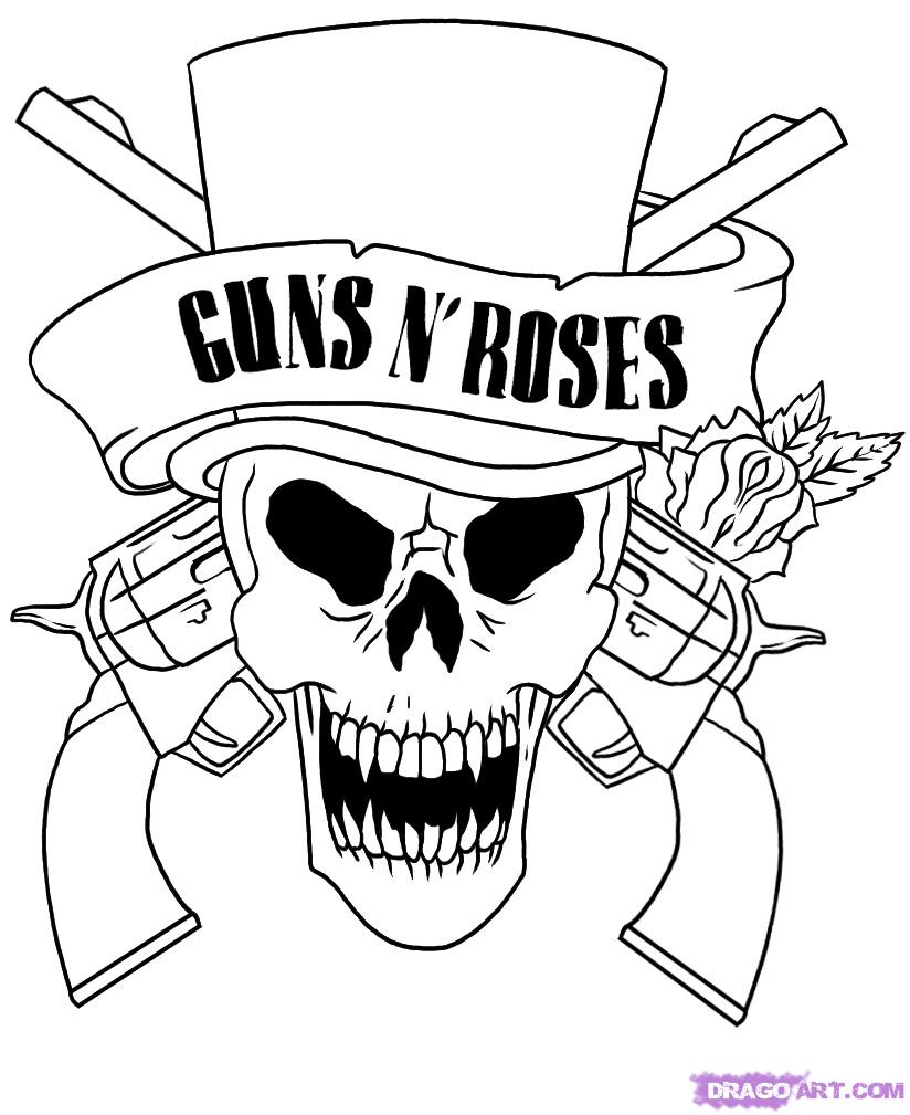 Guns N Roses Drawing Art