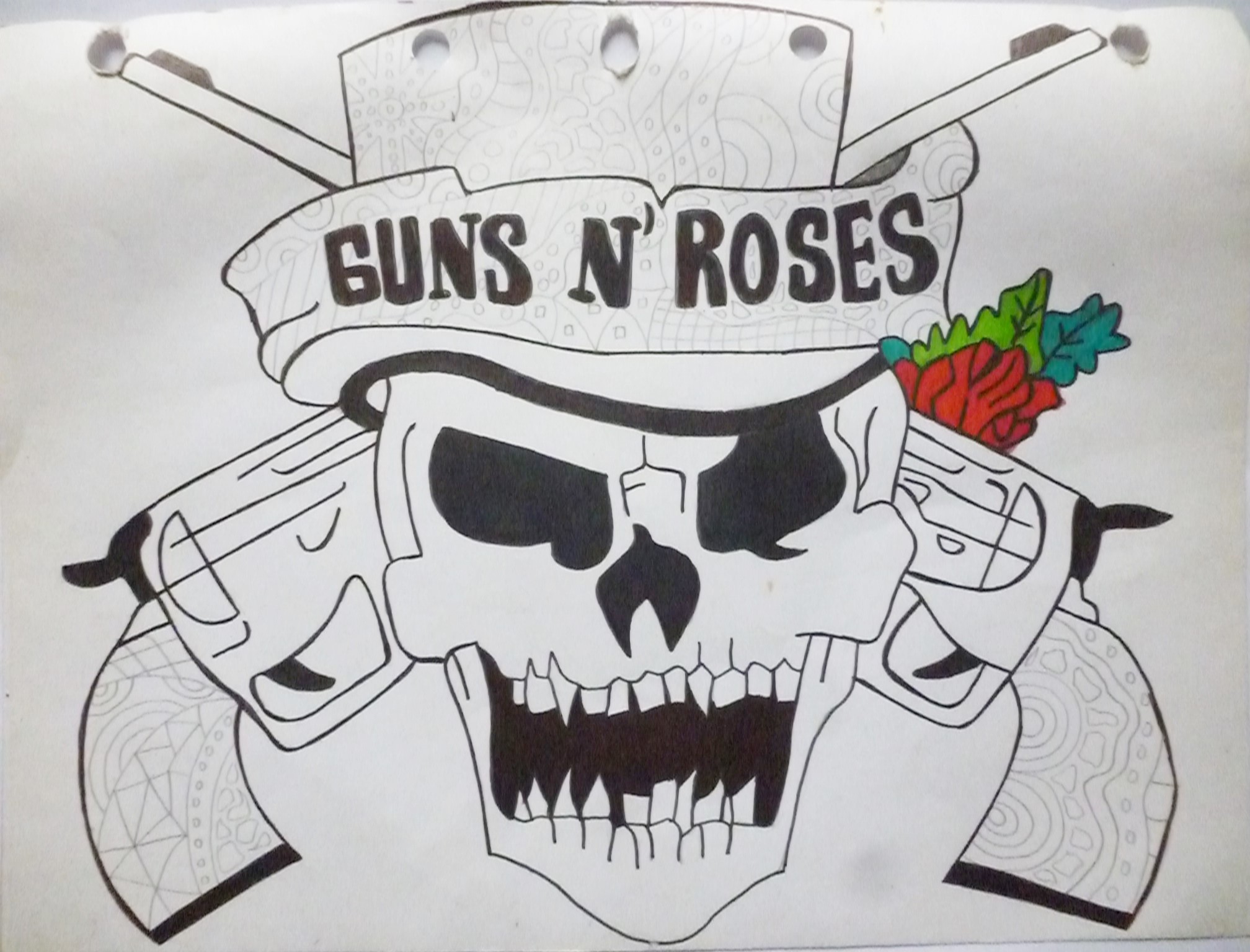 Guns N Roses Drawing Image