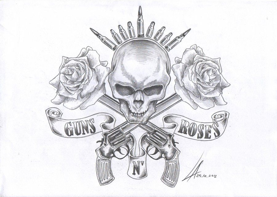 Guns N Roses Drawing Photo