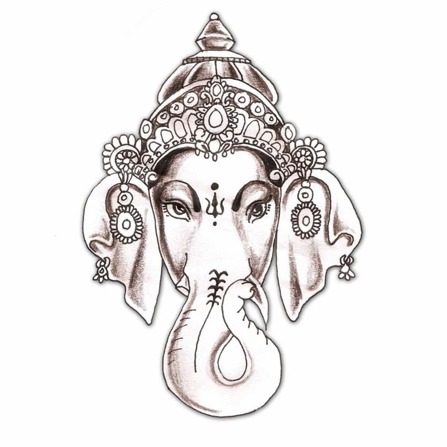 Hindu Elephant Drawing Photo