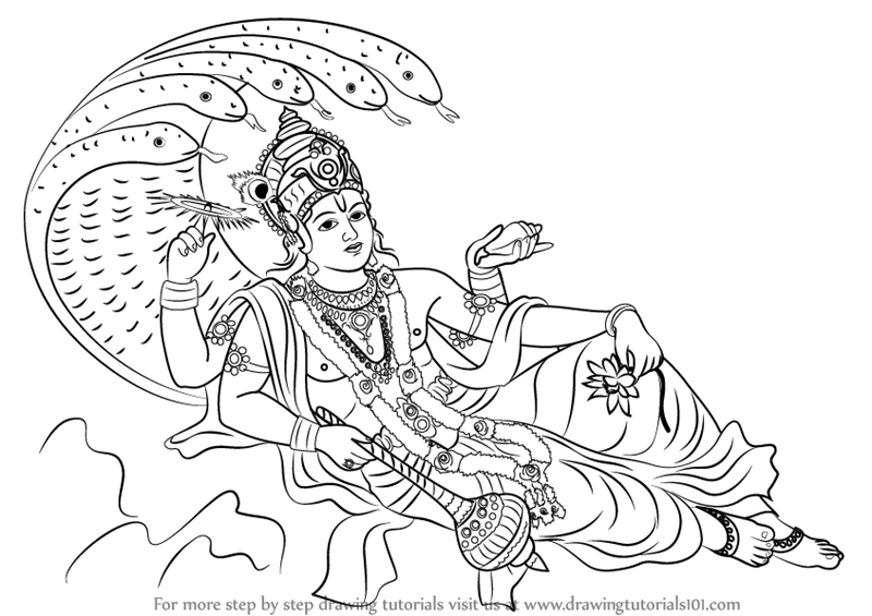 Hindu God Art Drawing