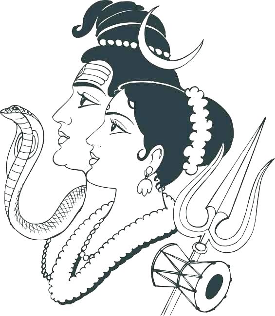 Hindu God Drawing Beautiful Image