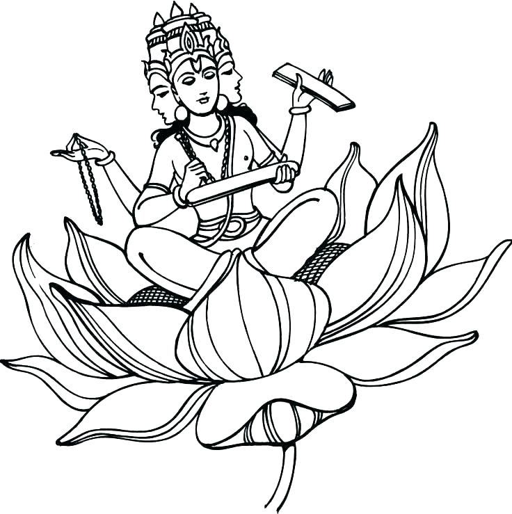 Hindu God Drawing Realistic