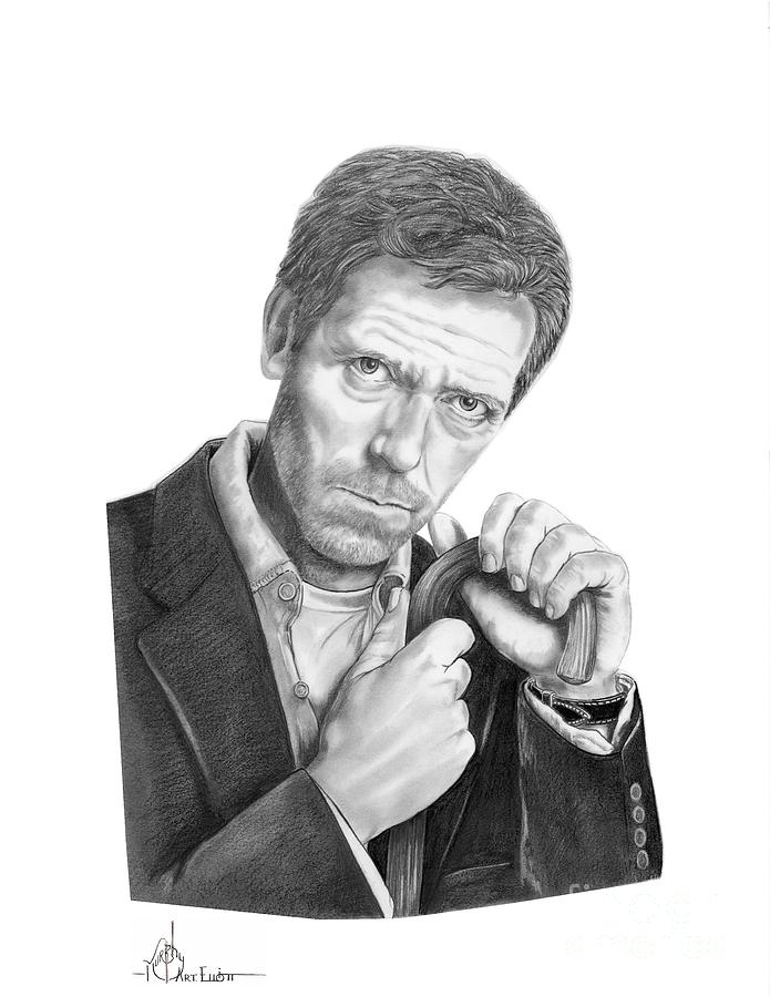 Hugh Laurie Drawing Amazing