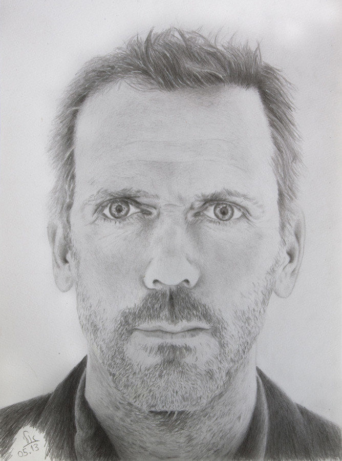 Hugh Laurie Drawing Art