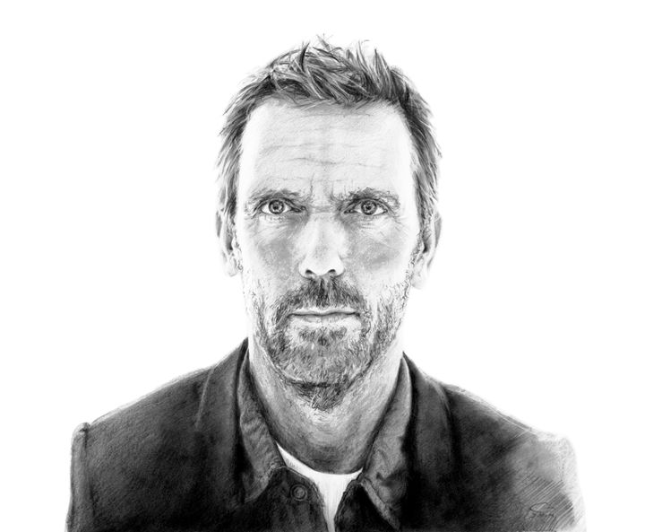 Hugh Laurie Drawing Image