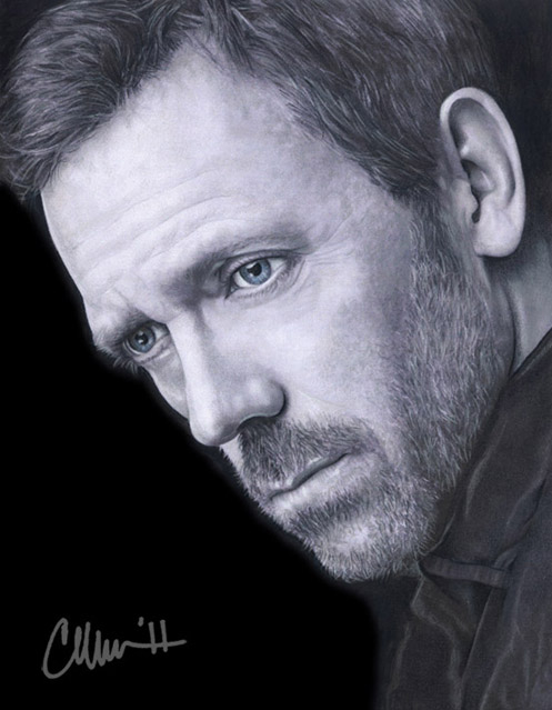 Hugh Laurie Drawing Realistic