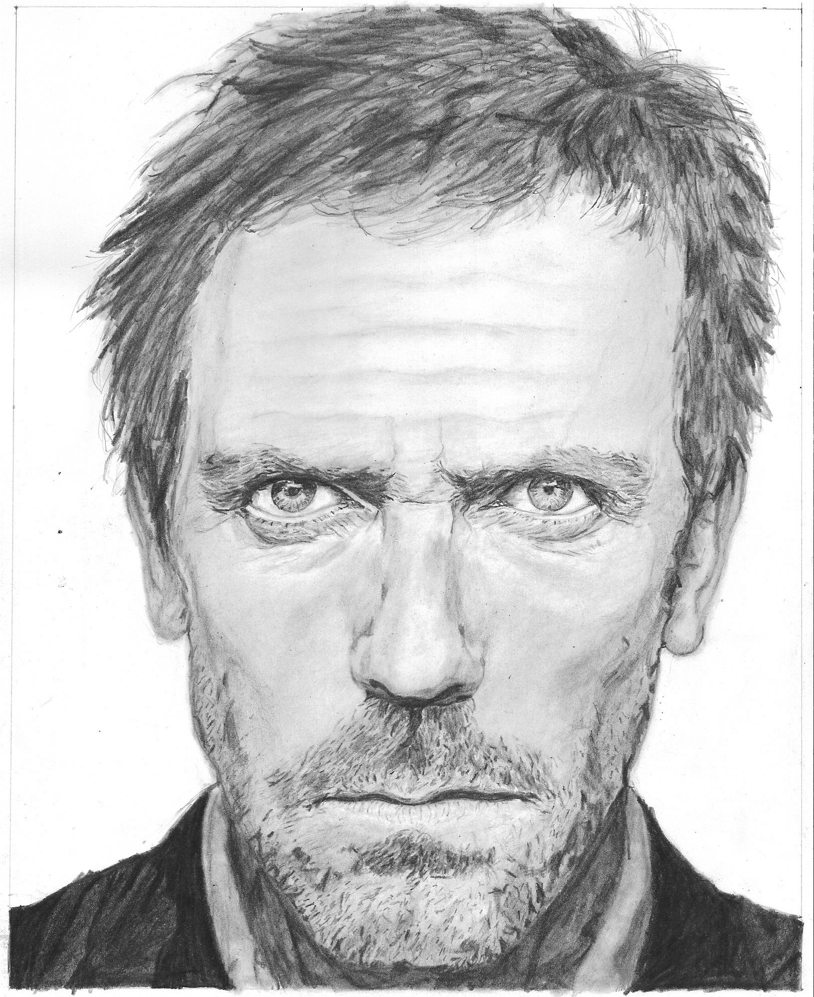 Hugh Laurie Drawing Sketch