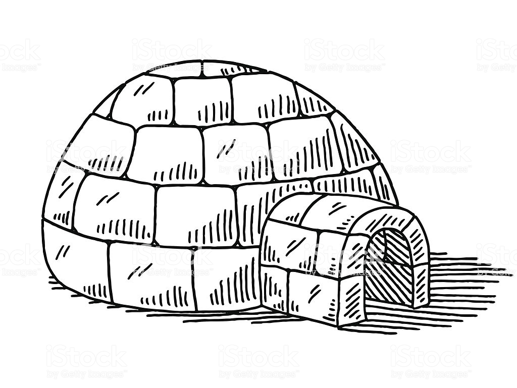 Igloo Drawing Pictures