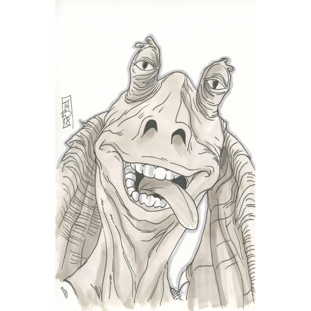 Jar Jar Binks Drawing Best