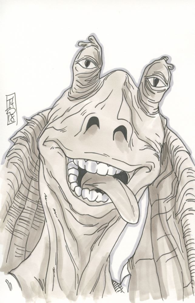 Jar Jar Binks Drawing