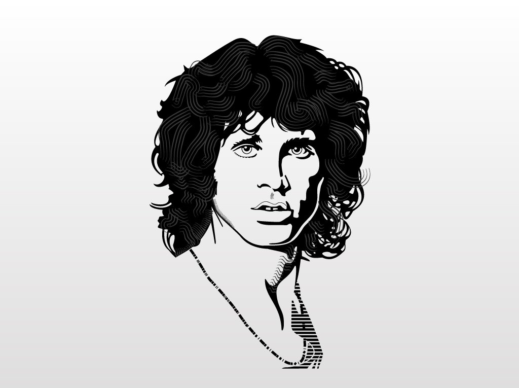 Jim Morrison Drawing Art