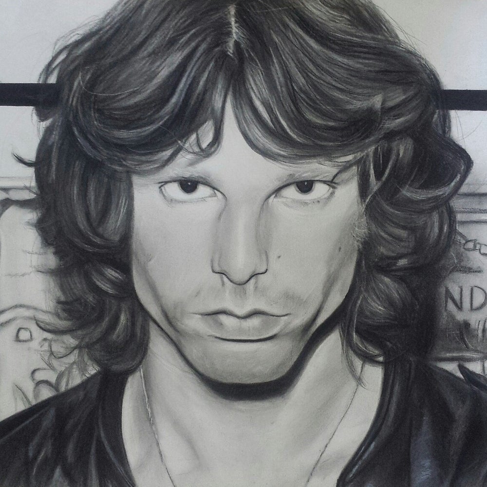 Jim Morrison Drawing Beautiful Image