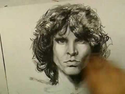 Jim Morrison Drawing Realistic