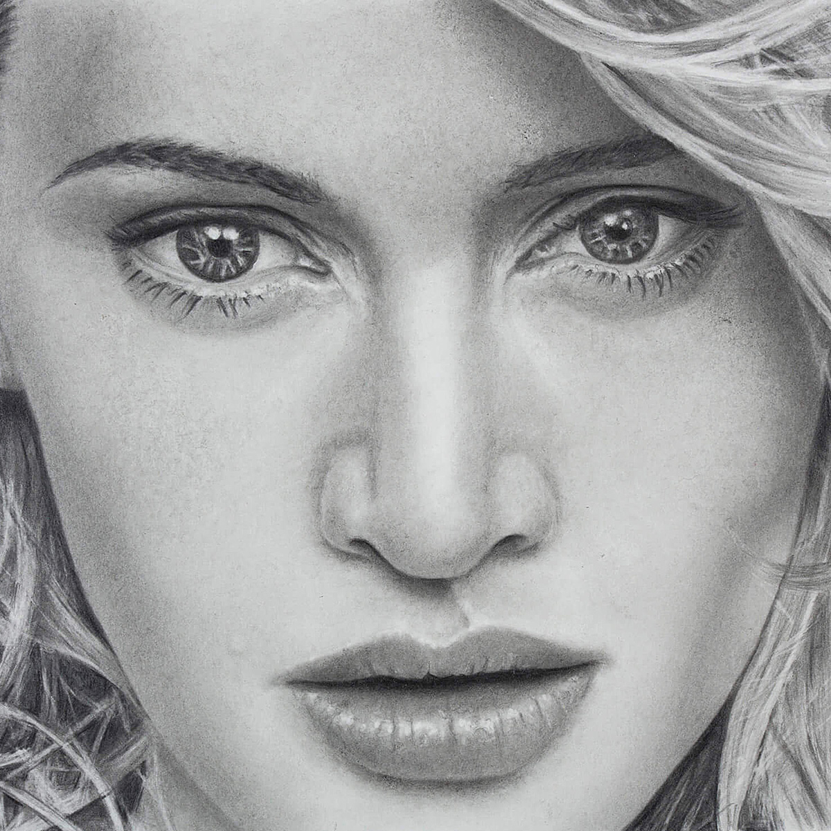 Kate Winslet Drawing High-Quality