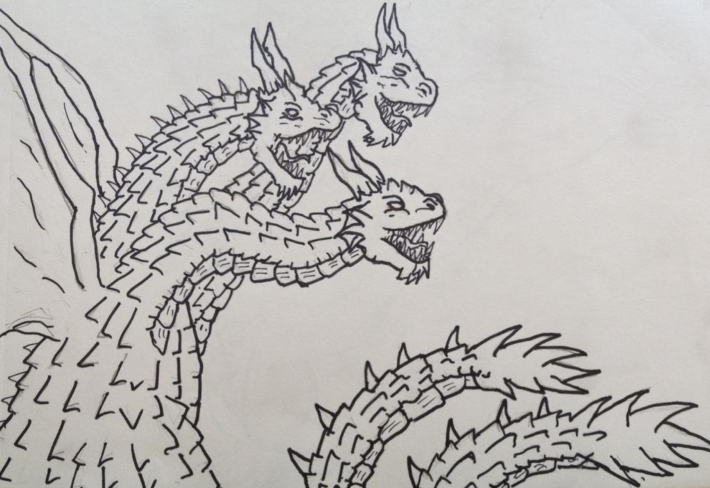 King Ghidorah Drawing Images