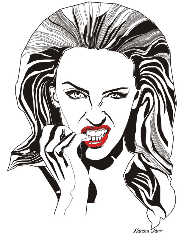 Kylie Minogue Drawing Beautiful Image