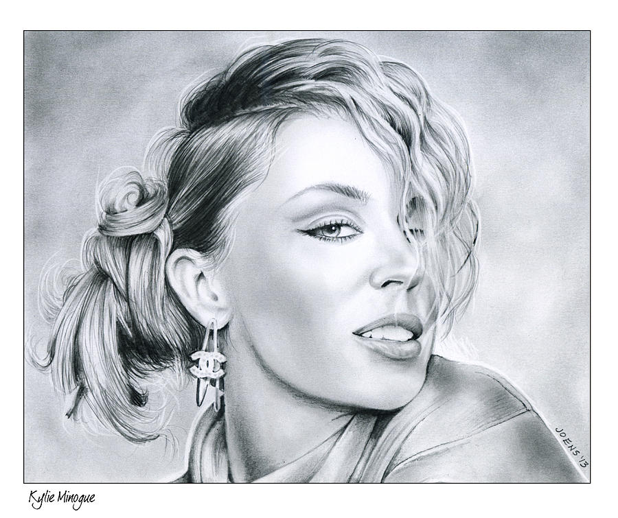 Kylie Minogue Drawing High-Quality