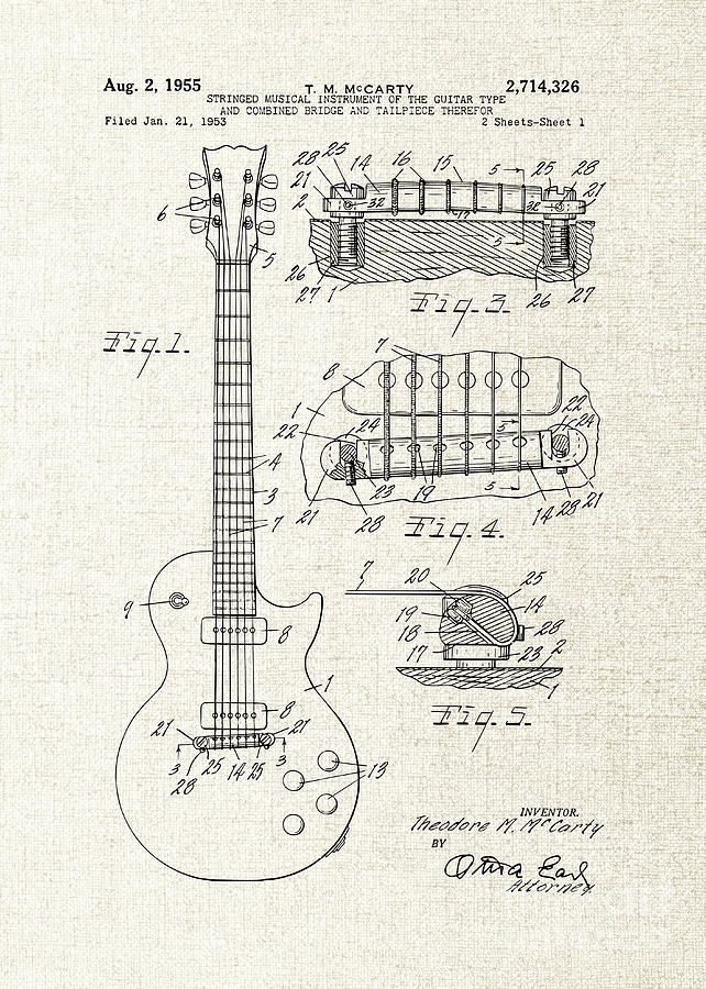 Les Paul Drawing Pictures