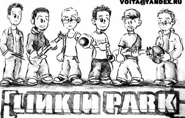 Linkin Park Drawing - Drawing Skill