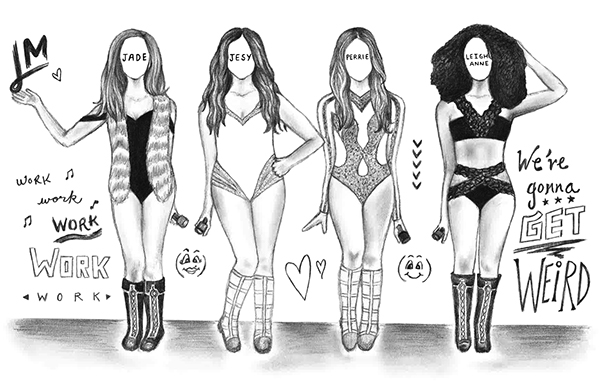 Little Mix Drawing Sketch