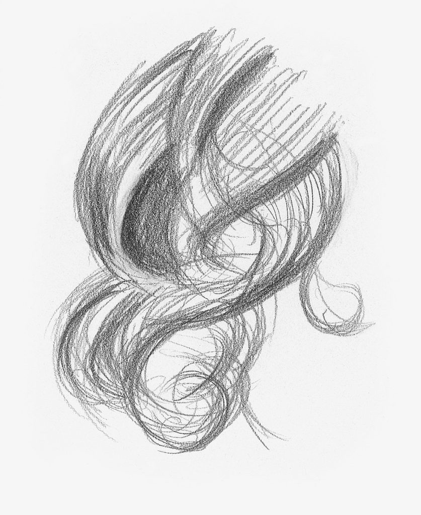 Long Hair Drawing Beautiful Image