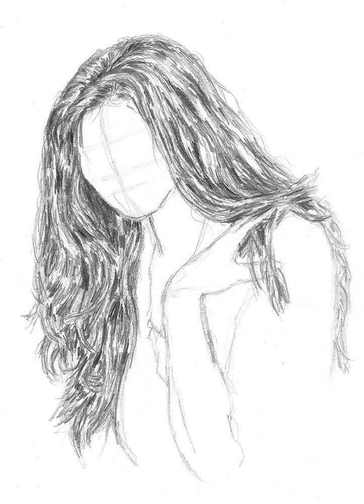 Long Hair Drawing Pictures