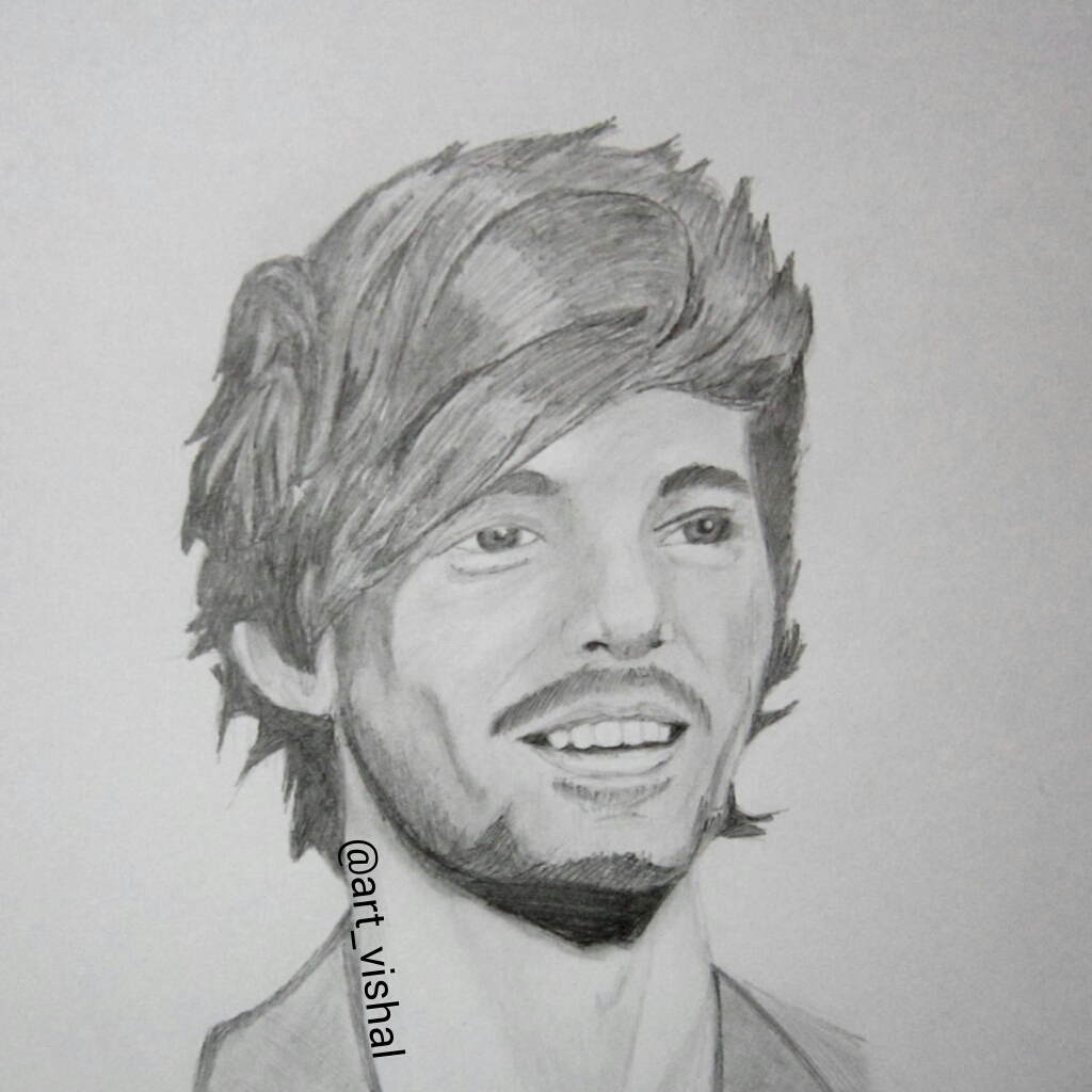 Louis Tomlinson Drawing High-Quality