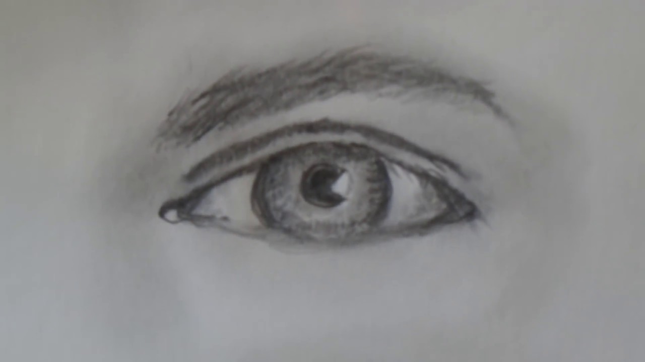Male Eyes Drawing High-Quality