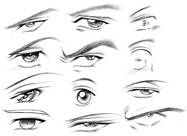 Male Eyes Drawing Pic