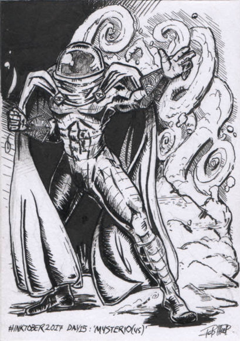 Marvel Mysterio Drawing Art