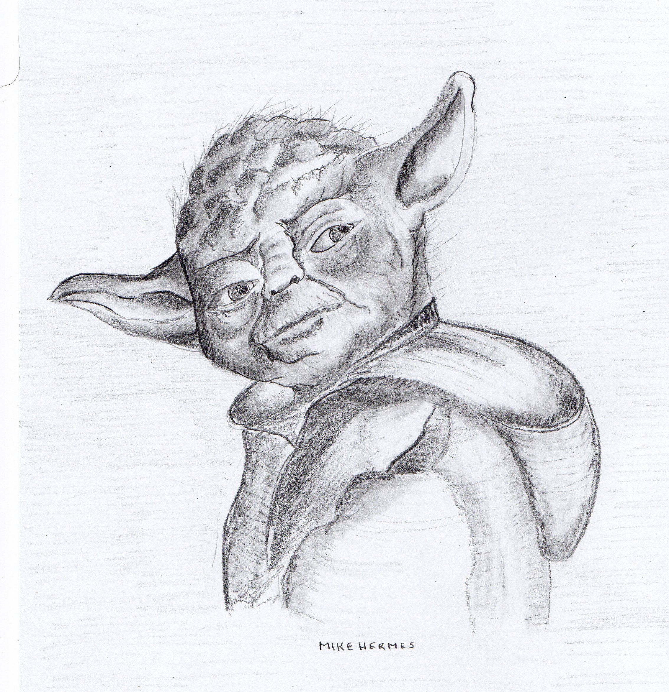 Master Yoda Drawing Beautiful Image