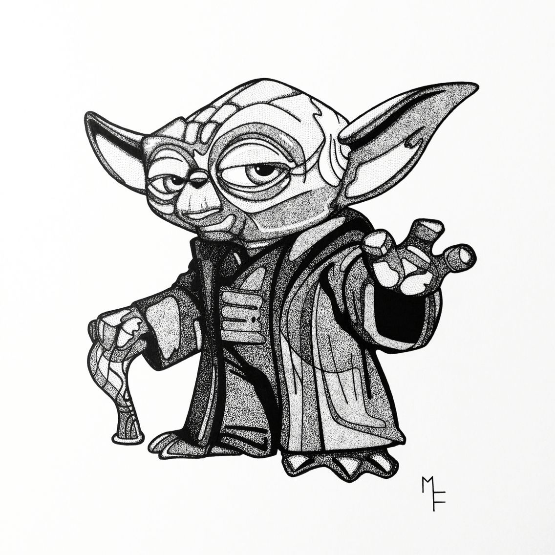 Master Yoda Drawing Picture