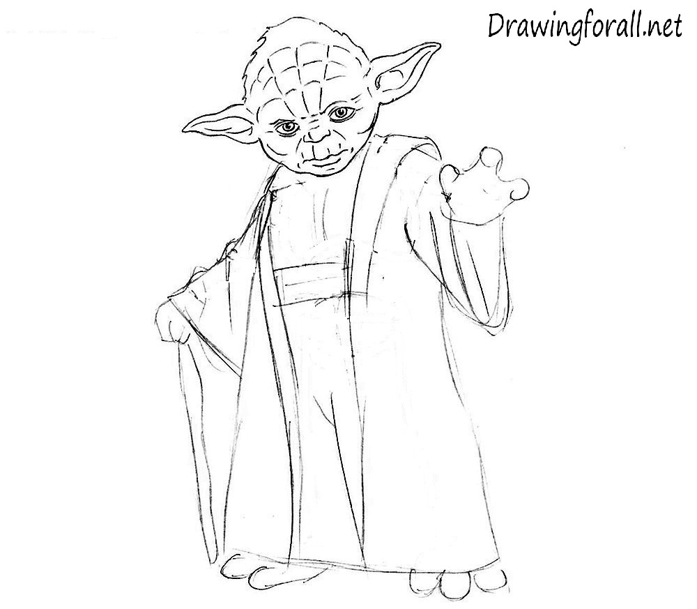 Master Yoda Drawing Sketch