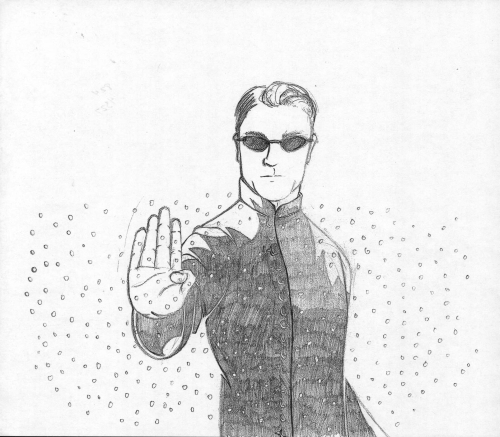 Matrix Drawing Photo