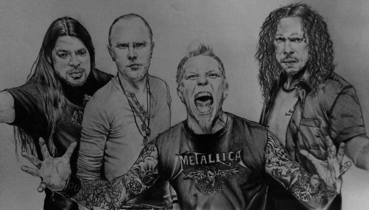 Metallica Drawing Beautiful Image