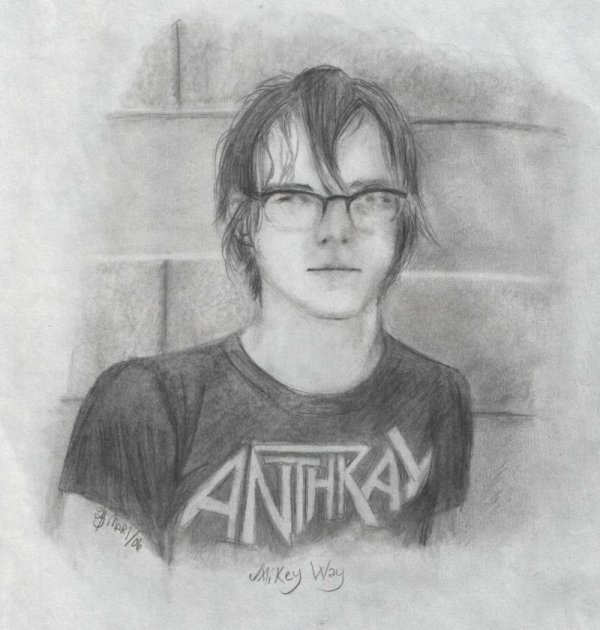 Mikey Way Drawing Pictures