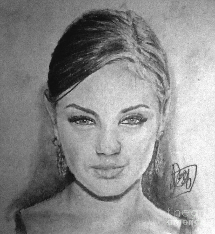 Mila Kunis Drawing High-Quality