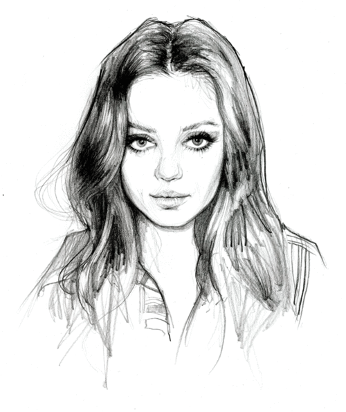 Mila Kunis Drawing Pics