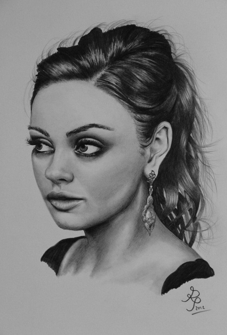Mila Kunis Drawing Picture
