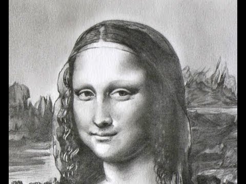 Mona Lisa Drawing Art