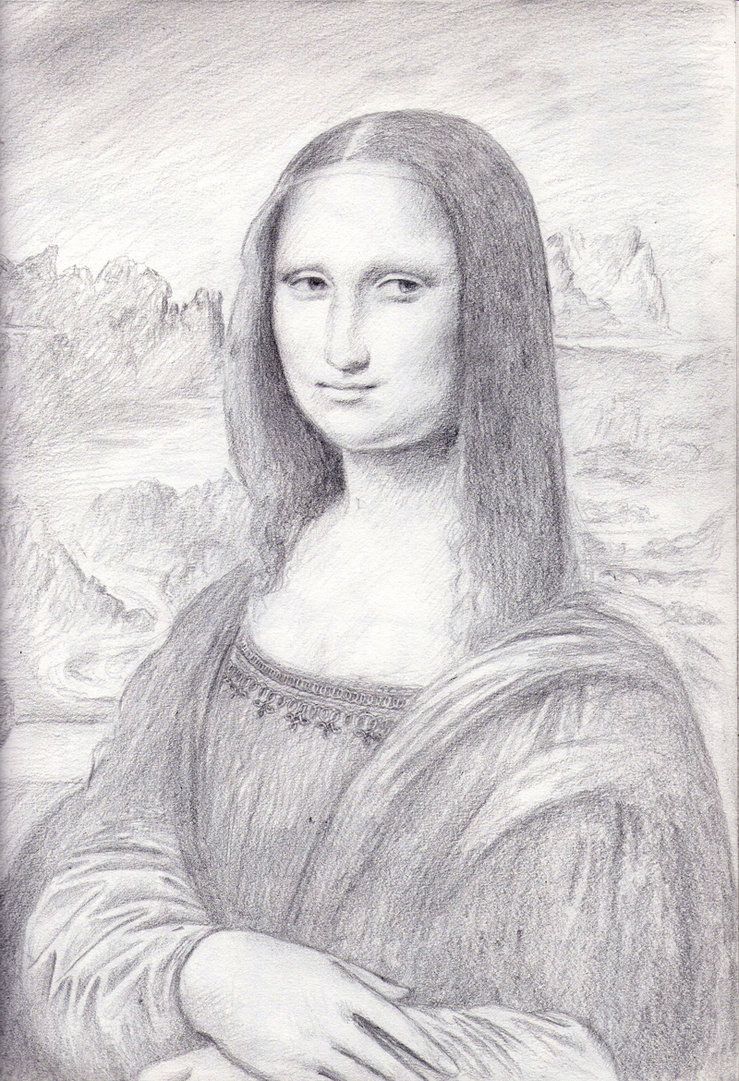 Mona Lisa Drawing Picture