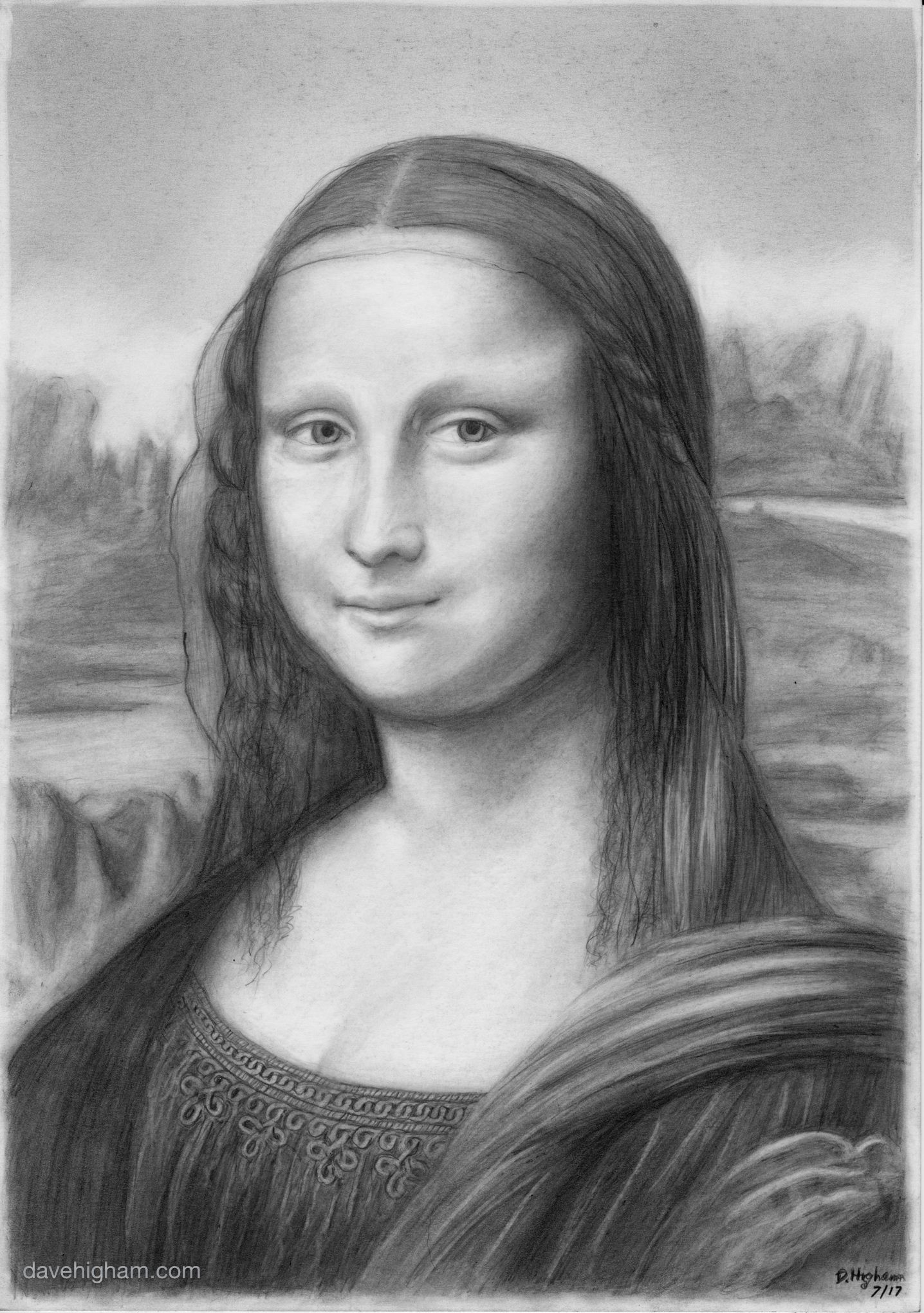 Mona Lisa Drawing Sketch