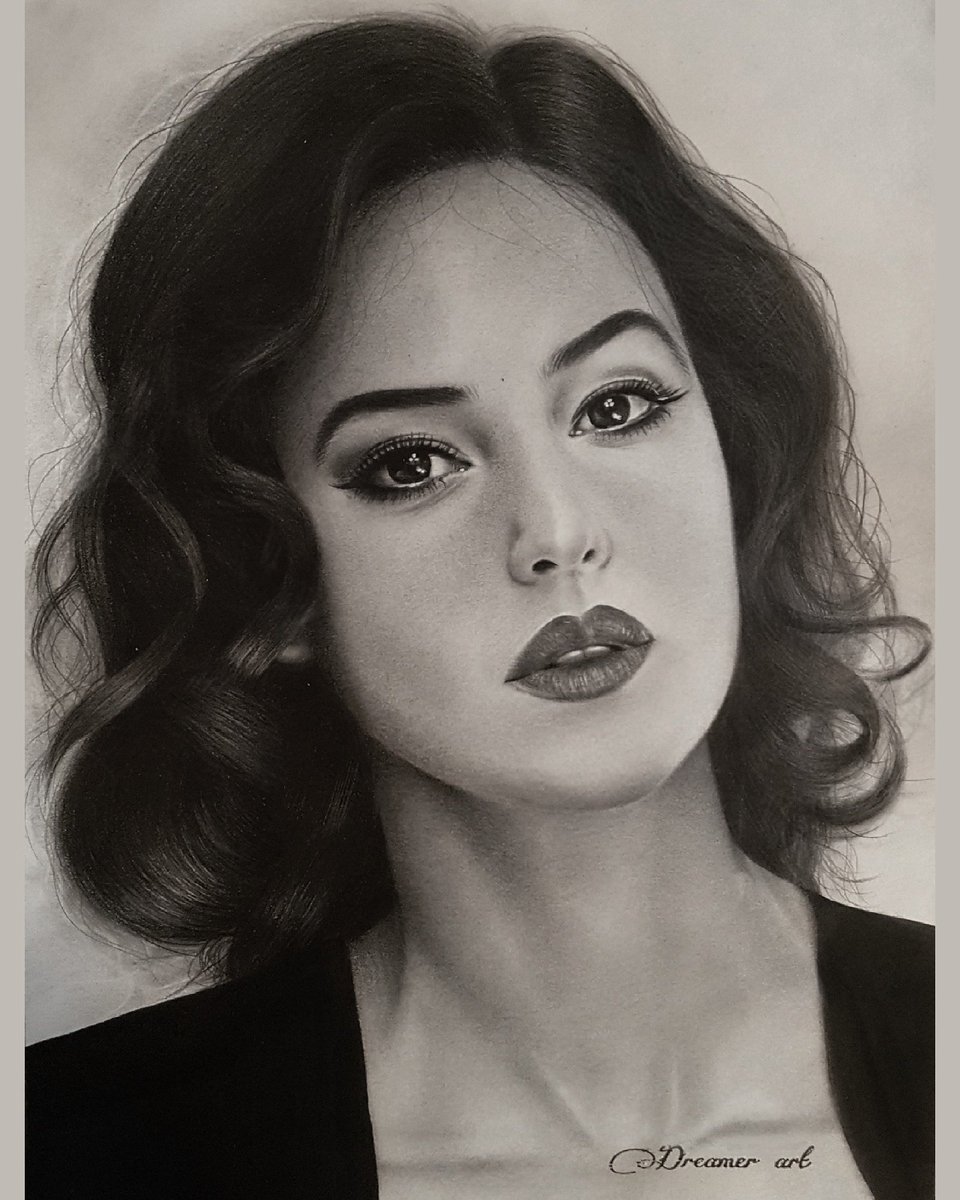 Monica Bellucci Drawing Pic