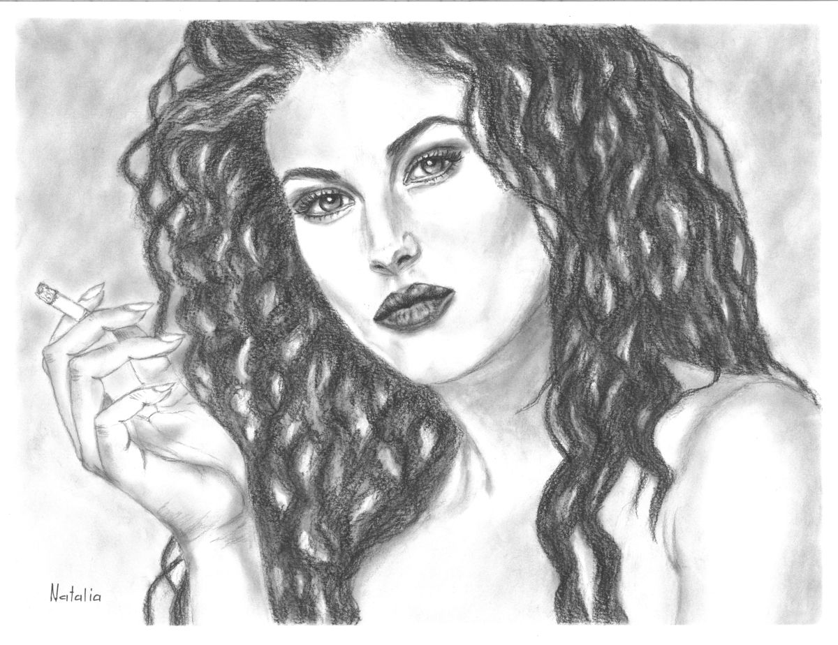 Monica Bellucci Drawing Pics