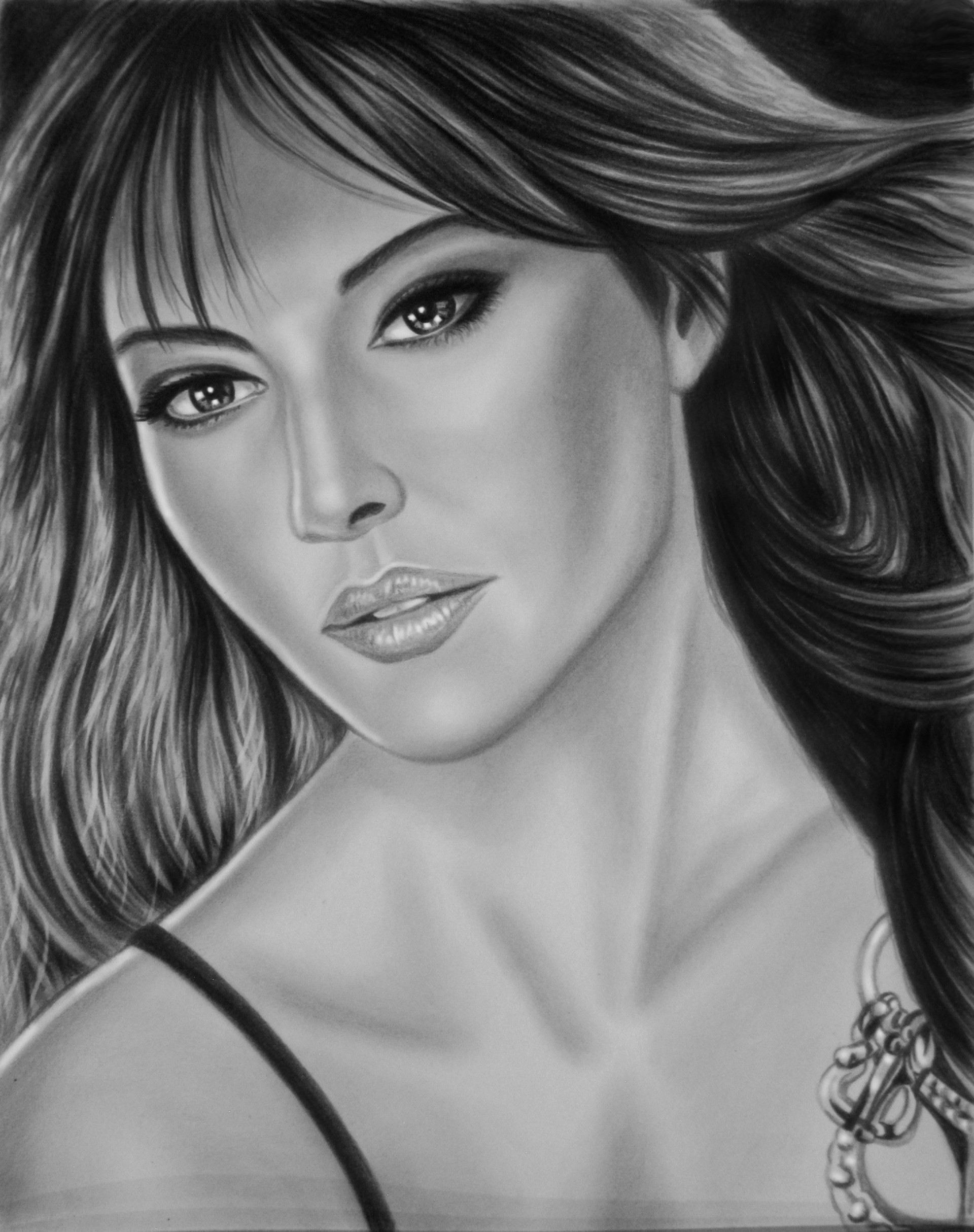 Monica Bellucci Drawing Pictures