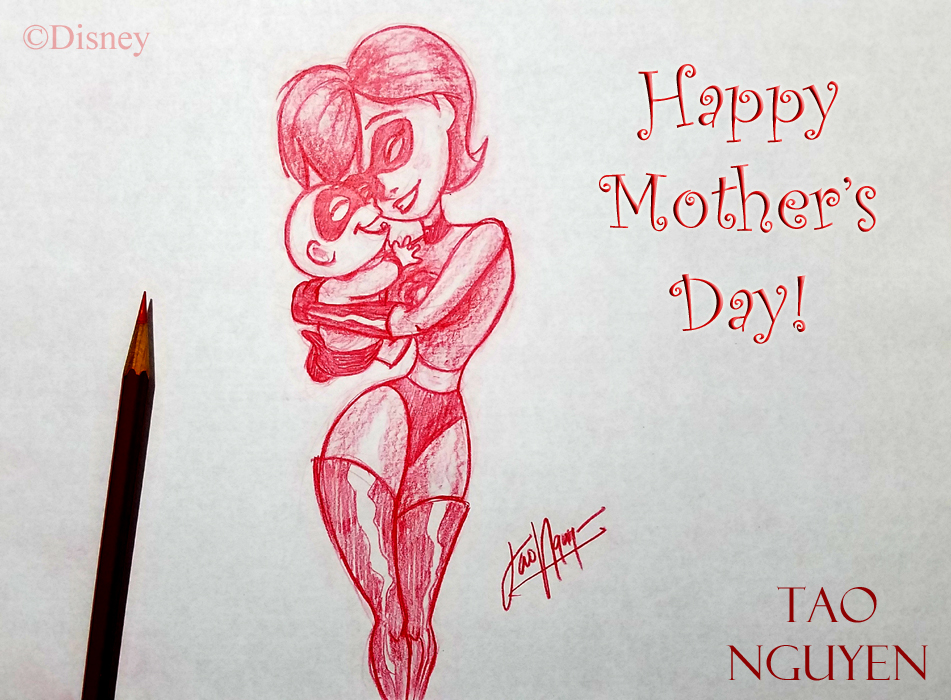 Mothers Day Drawing Beautiful Image