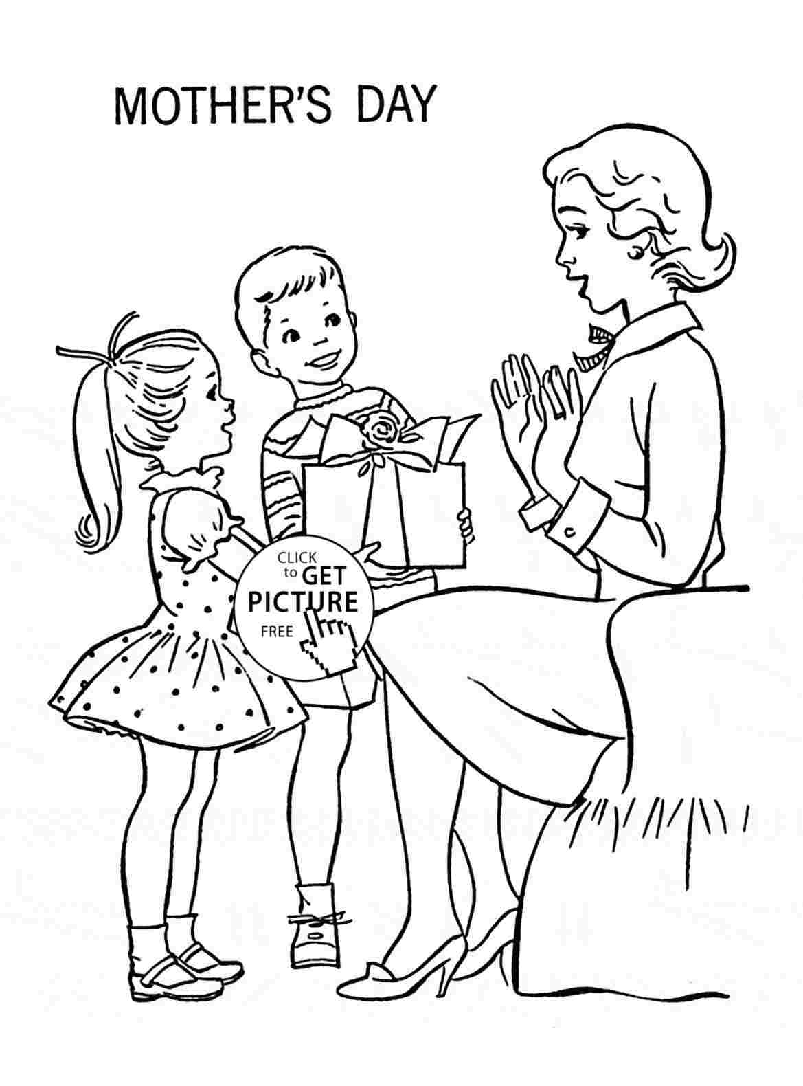 Mothers Day Drawing Images