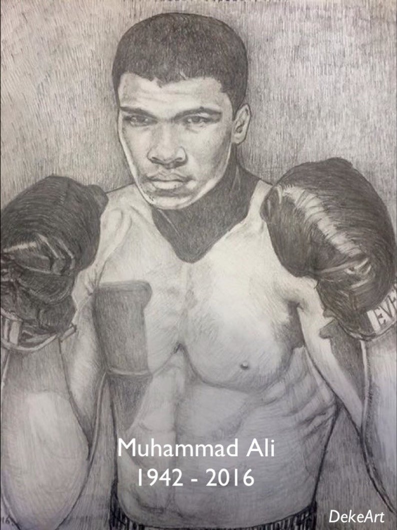 Muhammad Ali Drawing Pic